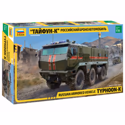 Zvezda 3701 Typhoon K 6x6 MRAP 1:35 Plastic Model Truck Kit