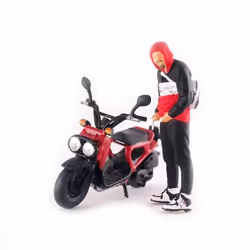 Realistic Motorcycle Model 1:64 Collectibles Props Resin Mini Model Toys for Dollhouse Scene Layout Micro Landscape