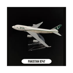 Scale 1:400 Metal Aircraft Model, Qantas A380 Airplane Diecast Plane Aeroplane Home Office Decor Mini - 89.PAKISTAN B747