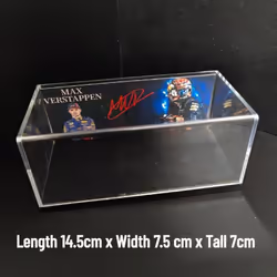 Scale 1:43 1:64 F1 Signature Display Case Acrylic PVC Box Xmas Kids Room Decoration Model Toys for Boys Protection