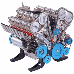 Adult Resin Ornament Mini Inline Eight Cylinder Engine Model Kit Toy