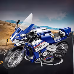 Technic Motorcycle Building Kit for Kawasaki, Construction Toys Collection Motorcycle Building Kit Compatible with Lego