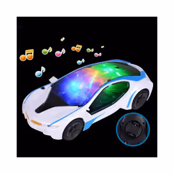 Electric Toy Racing Music Car Simple Luminous Boy Birthday Material Gift Plastic