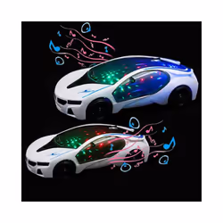 Electric Toy Racing Music Car Simple Luminous Boy Birthday Material Gift Plastic