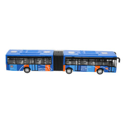 Children'S Diecast Model Bus Car Toys Pull Back Toys Blue