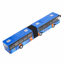 Children'S Diecast Model Bus Car Toys Pull Back Toys Blue