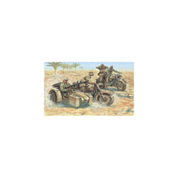 WW2 GERMAN MOTORCYCLES  - SOLDIERS 1:72 - Italeri 6121