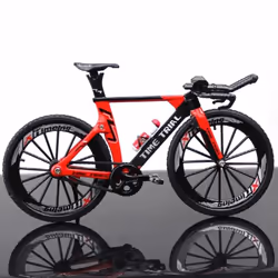 Simulation Alloy Bicycle Model 1:10 Diecast Metal Finger Mountain Bike Racing Toy Bend Road Collection Toys for Kids Adult Gi ...