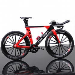 Simulation Alloy Bicycle Model 1:10 Diecast Metal Finger Mountain Bike Racing Toy Bend Road Collection Toys for Kids Adult Gift