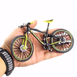 Simulation Alloy Bicycle Model 1:10 Diecast Metal Finger Mountain Bike Racing Toy Bend Road Collection Toys for Kids Adult Gift
