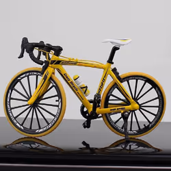 Crazy Magic Finger Bike Alloy Bicycle Model 1:10 Simulation Bicycle Bend Road Mini Racing Toys Adult Collection Movable