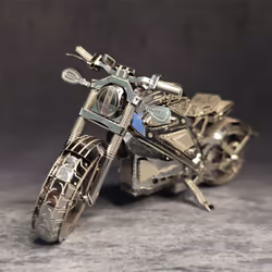 Avengers Motorcycle 3D Metal Assembly Model Puzzle Desktop Decoration Toys