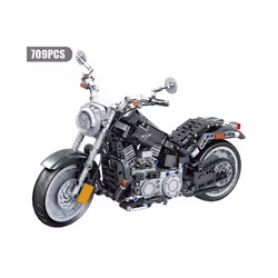 Harley Motorcycle Model Building Blocks Speed Racing Kits Children's Toys