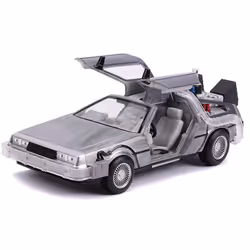 Jada Hollywood Rides Back To The Future DeLorean 1:24 Diecast Model Car