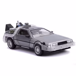 Jada Hollywood Rides Back To The Future DeLorean 1:24 Diecast Model Car