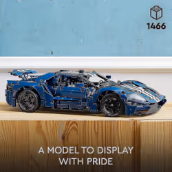 Compatible 42154 Technic 2022 Ford Gt Car Model Kit For Adults To Build, 1:12 Scale Supercar With Authentic