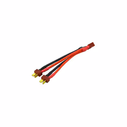 2pcs Deans Style T-Plug Parallel Y- Harness 2 Male 1 Female for Lipo RC Battery ESC