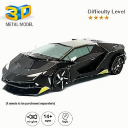 1 Pc Colorful Car 3D Metal Puzzles For Adults Kids DIY Model Kit Building Blocks Fighter Model Kit Brain Teaser Puzzle Fidget