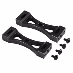 2Pcs Metal Bracket for B1 B14 B16 B24 C14 C24 B36 Mn D90 D91 Rc Car Upgrade Diy Parts Kit,Black
