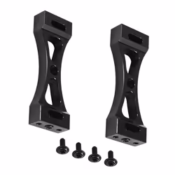 2Pcs Metal Bracket for B1 B14 B16 B24 C14 C24 B36 Mn D90 D91 Rc Car Upgrade Diy Parts Kit,Black