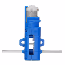 5pcs 1:28 Blue Hexagonal Axis 130 Motor Gearbox for DIY Chassis Car Model