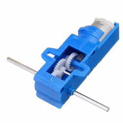 5pcs 1:28 Blue Hexagonal Axis 130 Motor Gearbox for DIY Chassis Car Model