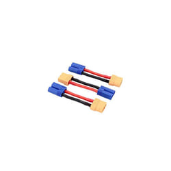 3pcs Male EC5 to XT90 / XT-90 Female Connector Adapter Cable with 12awg 5cm