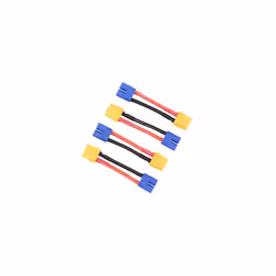 4pcs Male EC3 to Female XT60 XT-60 Connector Adapter Converter Cable 14awg 2in