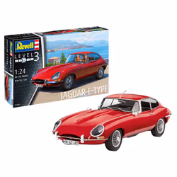 Jaguar E-Type Coupe Car 1:24 Scale Level 3 Revell Model Kit