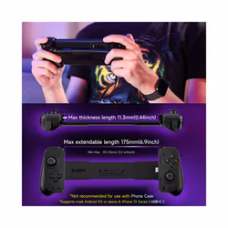 EasySMX M10 Type C Mobile Phone Controller for Android Phone, Xbox Game Pass, iphone 15 Series, Hall Effect Trigger Joystick