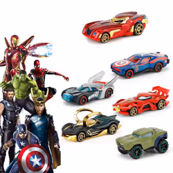 Avengers Alloy Car Model Toy Boy Metal Racing Car 6PCS Kit Gift