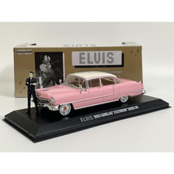 Elvis Presley 1955 Cadillac Fleetwood S 60 and Figure 1:43 Greenlight 86436