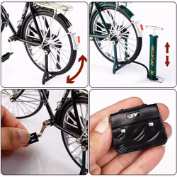 Mini Model Alloy Bicycle Metal Bike Sliding Assembled Version Simulation Collection For Children DIY Assembling Toys