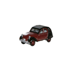 Oxford Diecast 76CT001 Citroen 2CV Maroon/Black OO Gauge