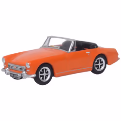 Oxford Diecast MG Midget MkIII Blaze Orange OO Gauge 76MGM001