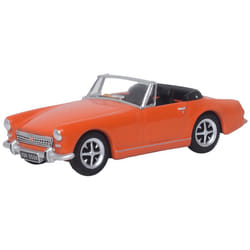 Oxford Diecast MG Midget MkIII Blaze Orange OO Gauge 76MGM001