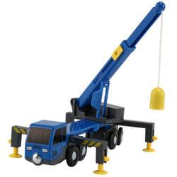 Crane Truck Vheicles Kids Toy Compatible with Wooden Tracks Railway