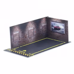 Car Model Diorama Parking Scenery 1/24 Simulation Scene for Garage Automobile Model