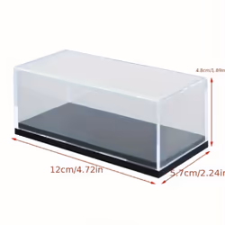 Car Model Display Box Dustproof Integrated Molding HD Transparent No Assembly No Glue