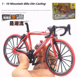 Mountain Bike Alloy Model Scale 1/10 Bicycle 3 Colors Metal Simulation With Plastic Parts