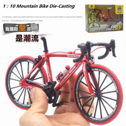 Mountain Bike Alloy Model Scale 1/10 Bicycle 3 Colors Metal Simulation With Plastic Parts