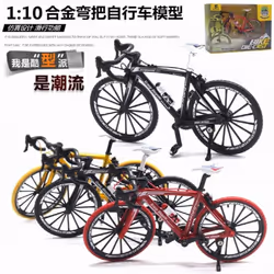 Mountain Bike Alloy Model Scale 1/10 Bicycle 3 Colors Metal Simulation With Plastic Parts