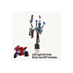 LED Light Kit for LEGO 42107 Technic Ducati Panigale V4 R Motorbike, Collectible Superbike Bricks Set NOT Includ - LED Light Kit Compatible With 42107