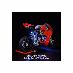 LED Light Kit for LEGO 42107 Technic Ducati Panigale V4 R Motorbike, Collectible Superbike Bricks Set NOT Includ - LED Light Kit Compatible With 42107