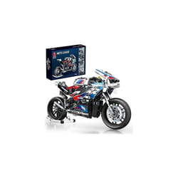 Technic Motorcycle Building Kits for BMW S1000RR, 768Pcs Technic Motorbike Construction Toys, MOC Super Motorbike Building Kit,