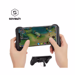 Portable Gamepad For PUBG Mobile Gaming Controller Extended Handle Holder Game Grip For iPhone Android Smartphones 4.5-6' Inc ...