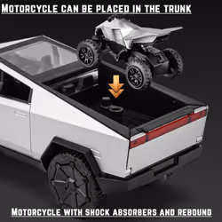 Toy Trucks 1:32 Diecast Cars Cybertruck with Trailer RV Metal Toy Diecast Cars Gifts for Cybertruck