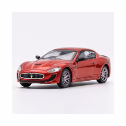 Diecast 1:64 Scale Maserati GT Sports Car Simulation Alloy Die-cast Coupe Supercar Red Car Model Collectible - A