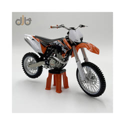 Diecast Model Toy 1:12 350 SX-F Dirt Bike Miniature Motorcycle Replica