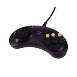 Classic Retro 6 Buttons Wired Handle Game Controller Gamepad Joystick Joypad For Sega Md2 Pc Mac Mega Drive Gaming Accessories